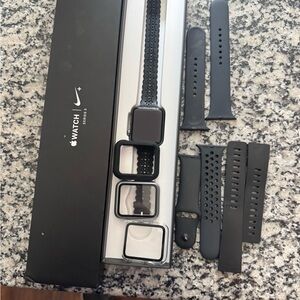 Apple Watch Series 3 with Black Bands